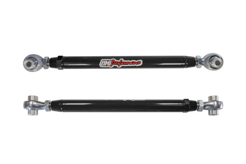 Chevrolet Camaro Alignment Toe Arms - Rear - UMI Performance - Adjustable, Rod Ends - Black - `16-`24